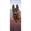 German Shepherd Slim Wall Calendar 2026