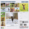 German Pointer Traditional Wall Calendar 2026
