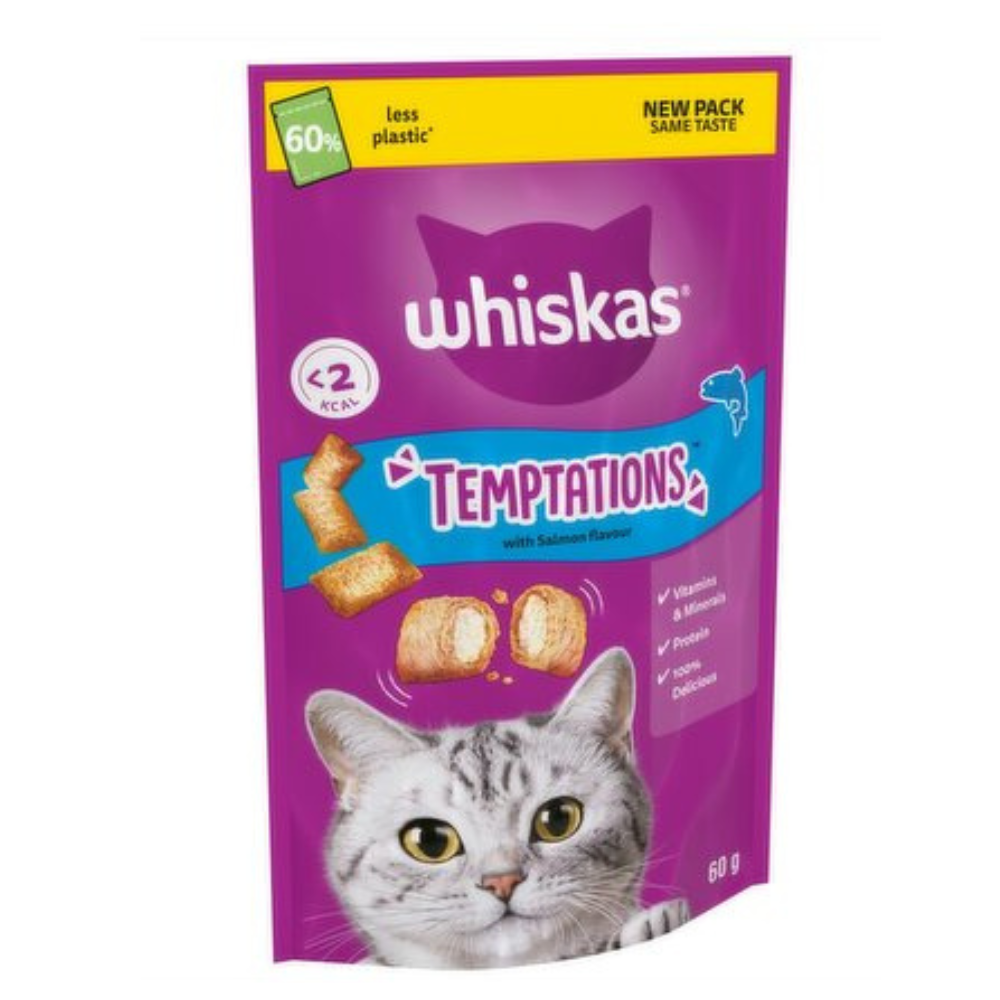 Whiskas Cat Treat Temptations Salmon Petstop