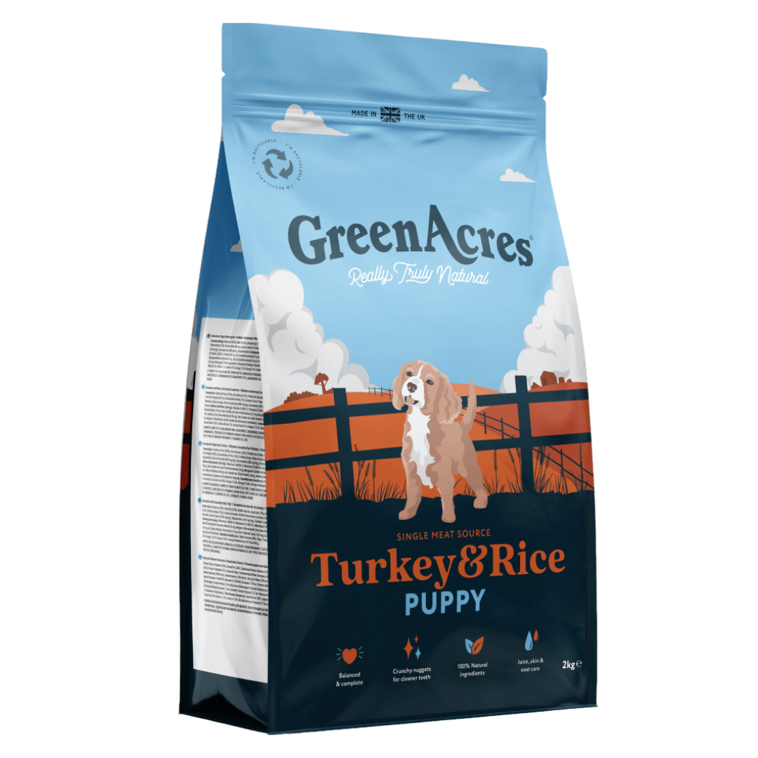 Turkey rice top dog food