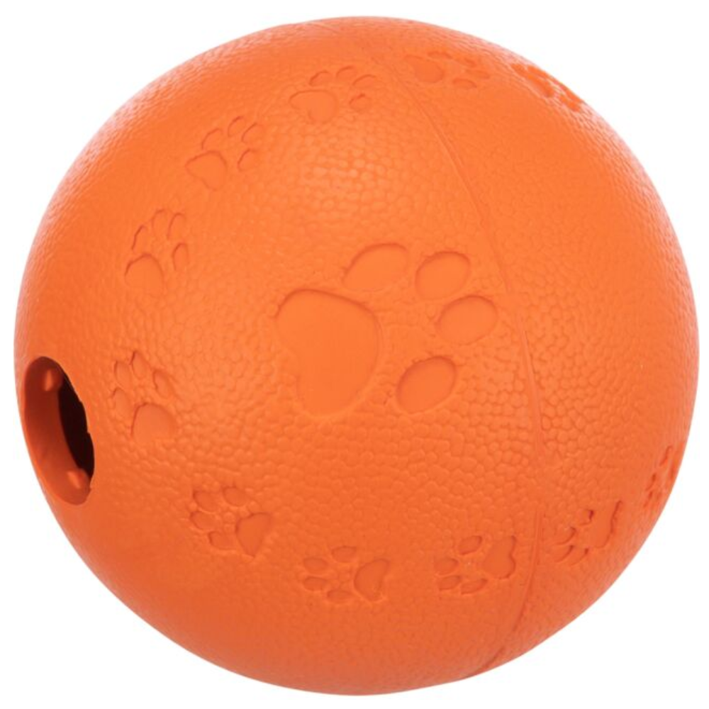 Orange rubber dog 2024 ball