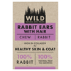 Wild Natural Dog Treat - Rabbit Ears with Hair