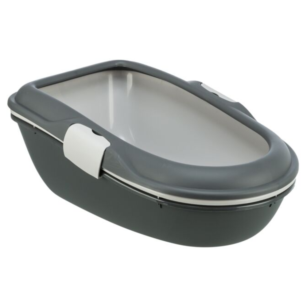 Grey litter tray outlet