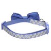 Flamingo Cat Collar - Casi Blue with Bow Tie