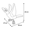 Flamingo - Dog Toy - Wingy Pheasant with Rope