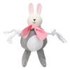 Flamingo - Dog Toy - Sjala Rabbit with Rope - Grey