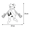 Flamingo - Dog Toy - Sjala Cow with Rope - White