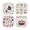 Milly Green - Bamboo Coasters - Royal - Pack of 4