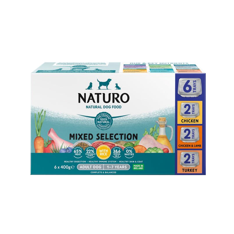 Naturo Wet Dog Food Variety Pack – Adult, Grain Free, 6 X 400g - View #2