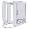Trixie 2-Way Dog Flap XS-S White