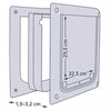 Trixie 2-Way Dog Flap S-M White