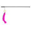 Playing Rod with Feathers & Rattling Ball