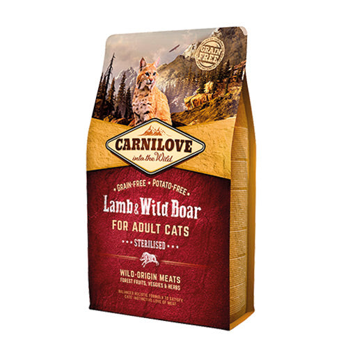 Carnilove Lamb Wild Boar for Sterilised Cats Petstop