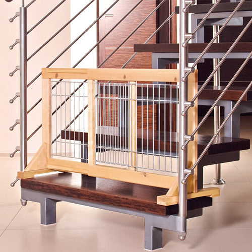 Wooden stair gate for dogs cheap