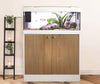 Marina Premium 84 2 Door Cabinet White / White Ash