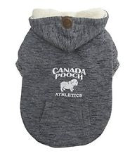 Canada Pooch Cozy Caribou Hoodie Grey Petstop