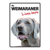 Dog Sign Weimaraner Lives Here