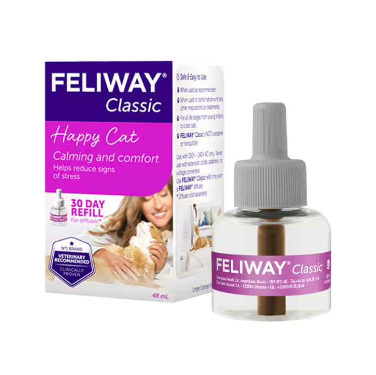 Feliway Classic Diffuser Refill for Cats | Constant Calming & Comfort at  Home (2 Pack(48 ml))