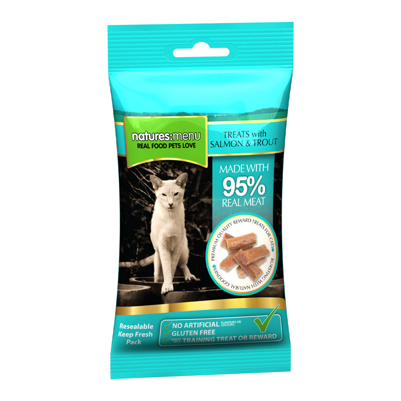 Natures Menu Treats Cat Salmon And Trout 60g Petstop
