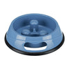 Trixie Slow Feed Plastic Bowl Blue