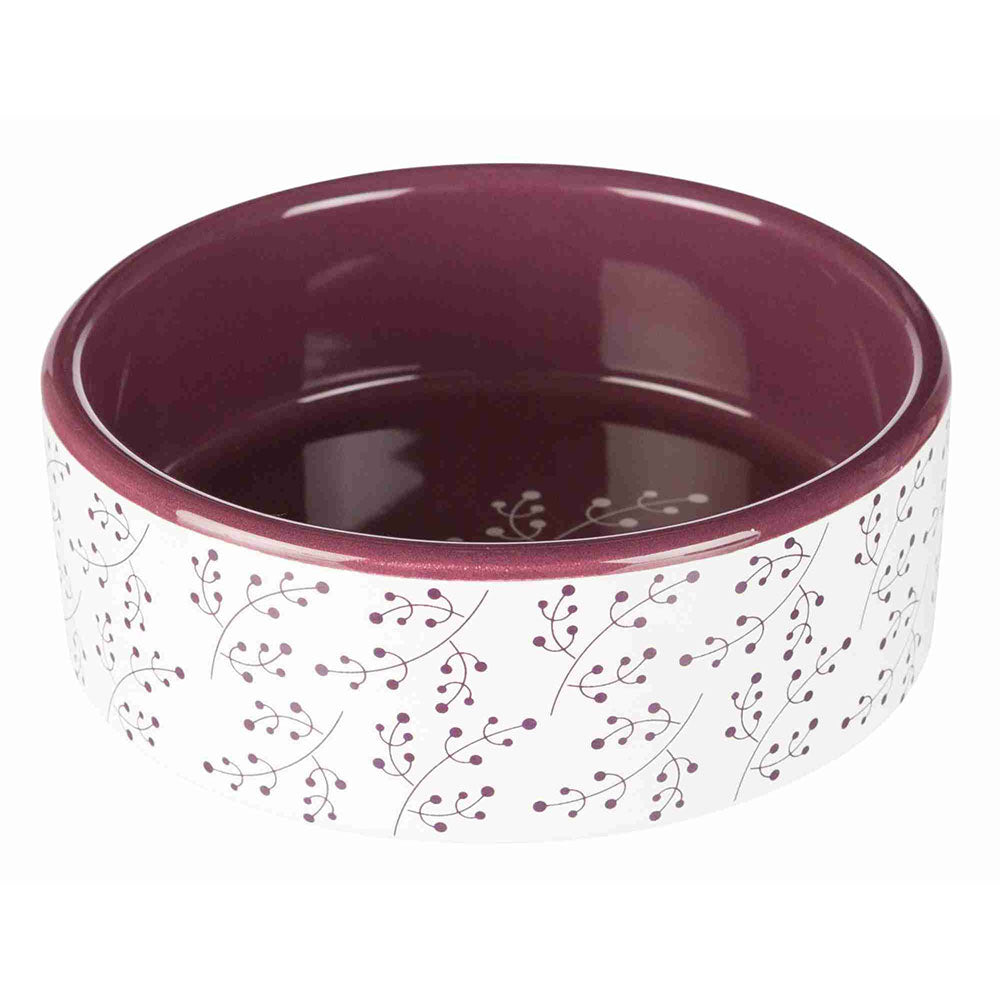 Trixie Ceramic Bowl White and Berry Petstop