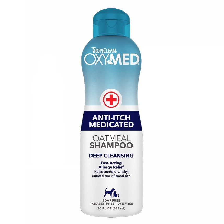 Tropiclean Oxymed Anti-Itch Shampoo for Dog Cat Petstop
