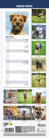 Border Terrier Slim Wall Calendar 2027