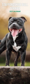 Staffordshire Bull Terrier Slim Wall Calendar 2027