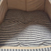 Wiggle & Wander Hooded Bed - Rustic Striped Grey