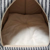 Wiggle & Wander Hooded Bed - Rustic Striped Grey
