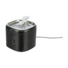 Aqua Pure Drinking Fountain - with Stainless Steel Drinking Bowl - Black