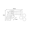 Flamingo Launcher Cat Toy - Dalta Pistol with Balls