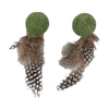 Flamingo Cat Toy - Katti Catnip Ball with Feathers