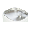 Aqua Pure Drinking Fountain - with Stainless Steel Drinking Bowl - White