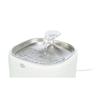 Aqua Pure Drinking Fountain - with Stainless Steel Drinking Bowl - White