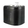 Aqua Pure Drinking Fountain - with Stainless Steel Drinking Bowl - Black