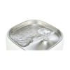 Aqua Pure Drinking Fountain - with Stainless Steel Drinking Bowl - White