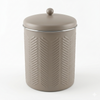 Alice & Co - Treat Jar - Chevron Brown