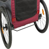 Foldable Bicycle Trailer for Dogs - Red