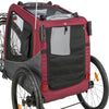 Foldable Bicycle Trailer for Dogs - Red