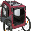 Foldable Bicycle Trailer for Dogs - Red