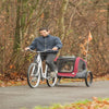 Foldable Bicycle Trailer for Dogs - Red