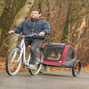 Foldable Bicycle Trailer for Dogs - Red
