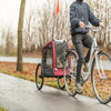 Foldable Bicycle Trailer for Dogs - Red