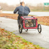 Foldable Bicycle Trailer for Dogs - Red