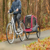 Foldable Bicycle Trailer for Dogs - Red