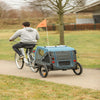Foldable Bicycle Trailer for Dogs - Blue