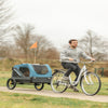 Foldable Bicycle Trailer for Dogs - Blue