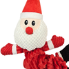 Wiggle & Wander Christmas Dog Toy - Jolly Santa Bungee