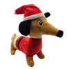 Wiggle & Wander Christmas Dog Toy - Jolly Sausage Dog